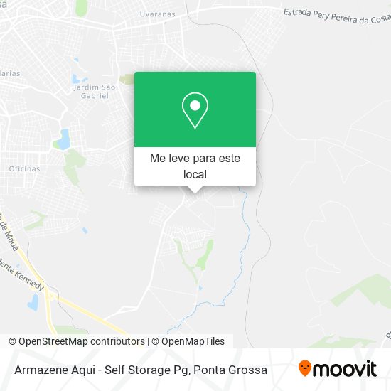 Armazene Aqui - Self Storage Pg mapa