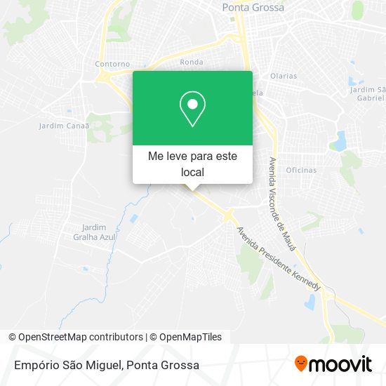 Empório São Miguel mapa