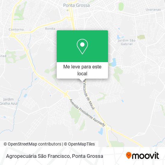 Agropecuária São Francisco mapa