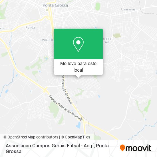 Associacao Campos Gerais Futsal - Acgf mapa