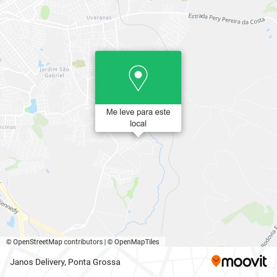 Janos Delivery mapa