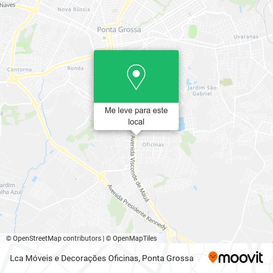 Lca Móveis e Decorações Oficinas mapa