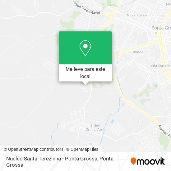 Núcleo Santa Terezinha - Ponta Grossa mapa