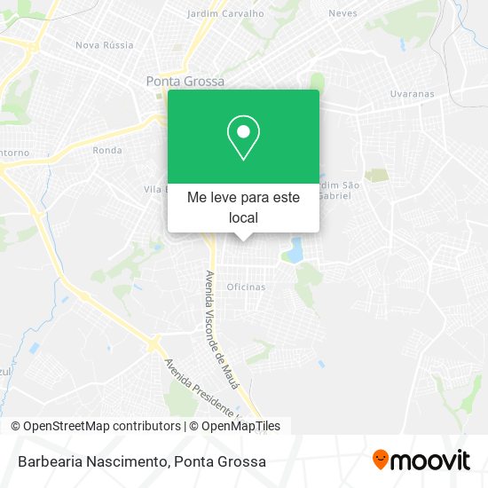 Barbearia Nascimento mapa