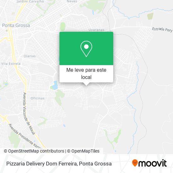 Pizzaria Delivery Dom Ferreira mapa