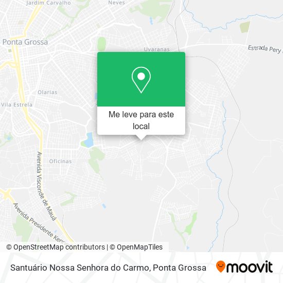 Santuário Nossa Senhora do Carmo mapa