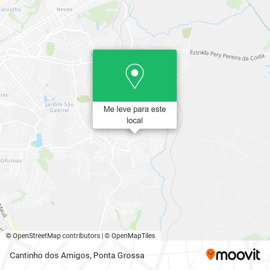 Cantinho dos Amigos mapa