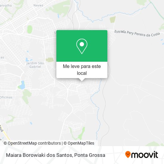 Maiara Borowiaki dos Santos mapa