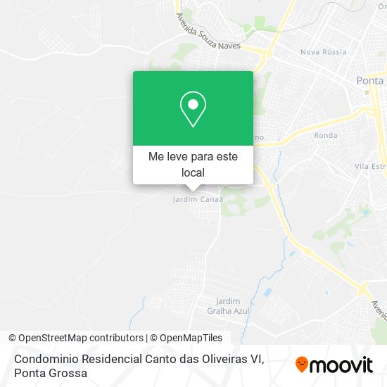 Condominio Residencial Canto das Oliveiras VI mapa