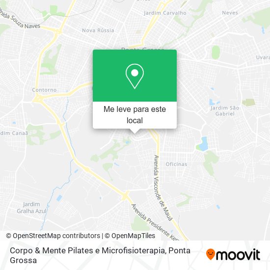 Corpo & Mente Pilates e Microfisioterapia mapa