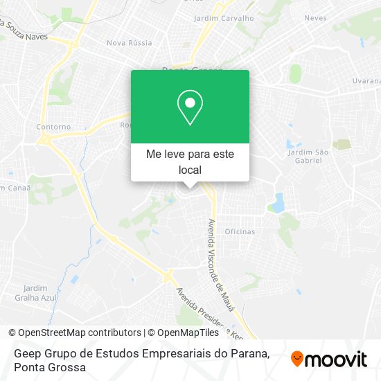 Geep Grupo de Estudos Empresariais do Parana mapa