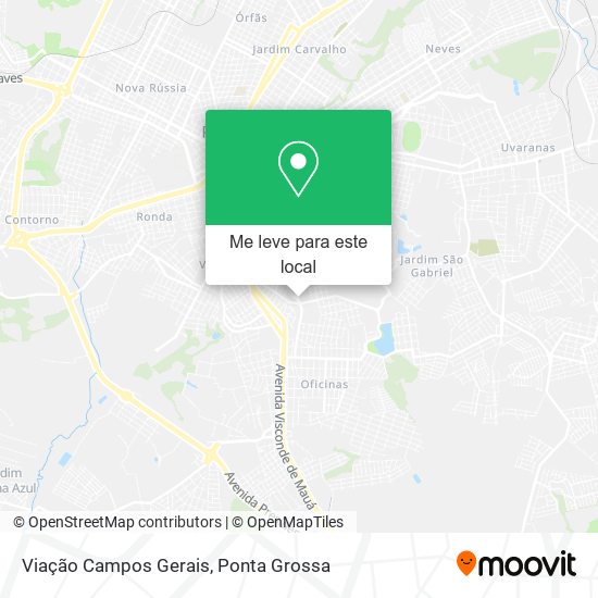 Viação Campos Gerais mapa