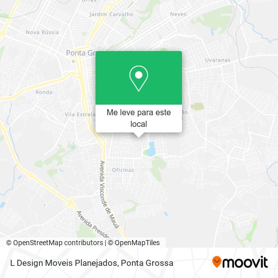L Design Moveis Planejados mapa