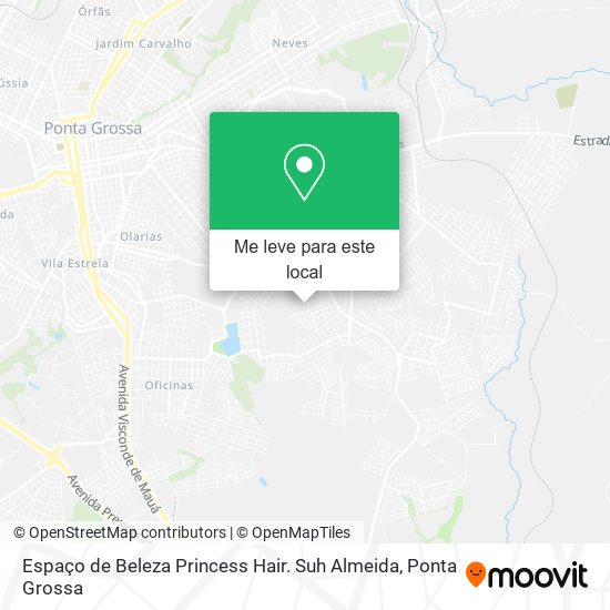 Espaço de Beleza Princess Hair. Suh Almeida mapa