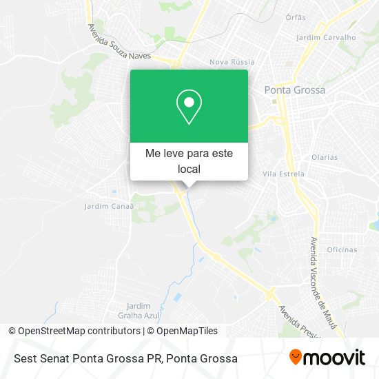 Sest Senat Ponta Grossa PR mapa