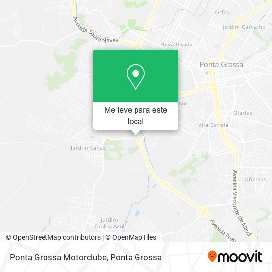 Ponta Grossa Motorclube mapa