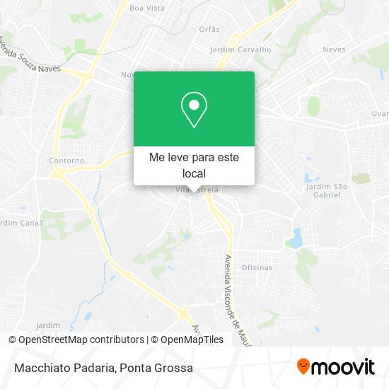 Macchiato Padaria mapa