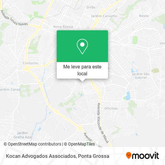 Kocan Advogados Associados mapa