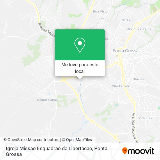 Igreja Missao Esquadrao da Libertacao mapa