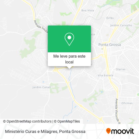 Ministério Curas e Milagres mapa