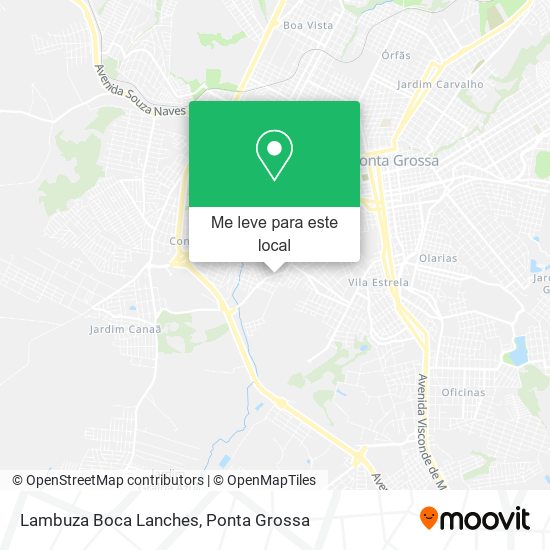 Lambuza Boca Lanches mapa