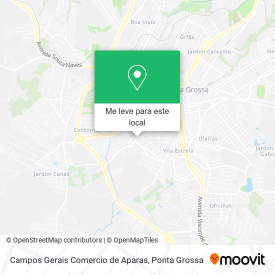Campos Gerais Comercio de Aparas mapa