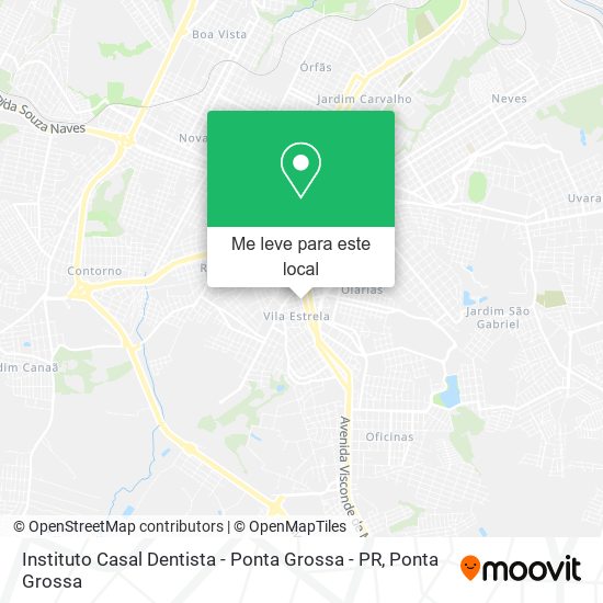 Instituto Casal Dentista - Ponta Grossa - PR mapa