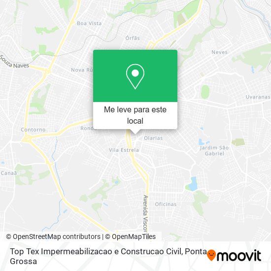 Top Tex Impermeabilizacao e Construcao Civil mapa