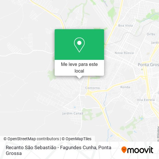 Recanto São Sebastião - Fagundes Cunha mapa