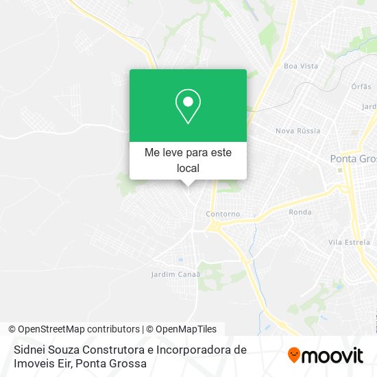 Sidnei Souza Construtora e Incorporadora de Imoveis Eir mapa