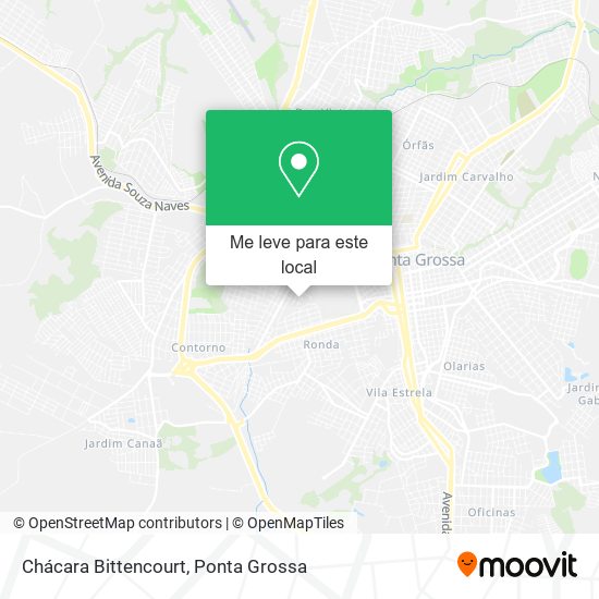 Chácara Bittencourt mapa