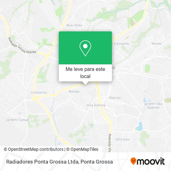 Radiadores Ponta Grossa Ltda mapa