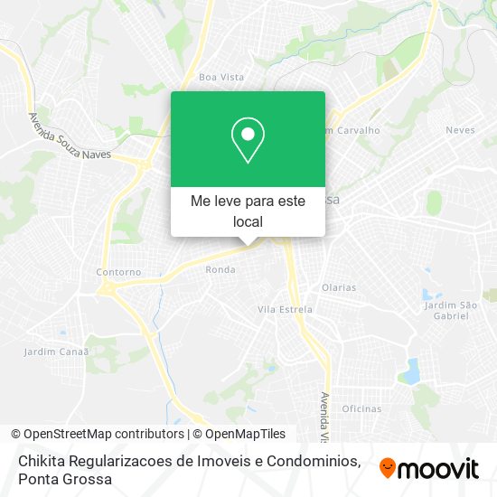 Chikita Regularizacoes de Imoveis e Condominios mapa