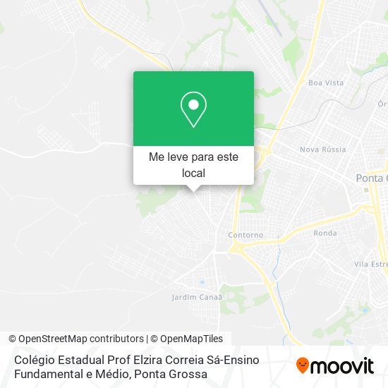 Colégio Estadual Prof Elzira Correia Sá-Ensino Fundamental e Médio mapa