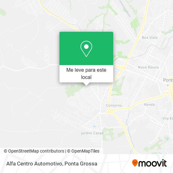 Alfa Centro Automotivo mapa