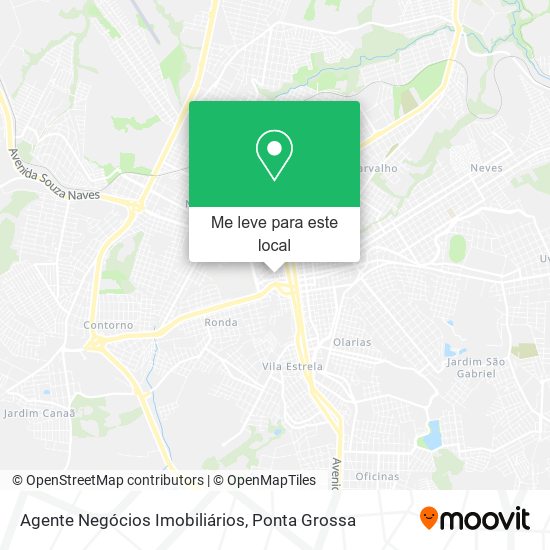 Agente Negócios Imobiliários mapa
