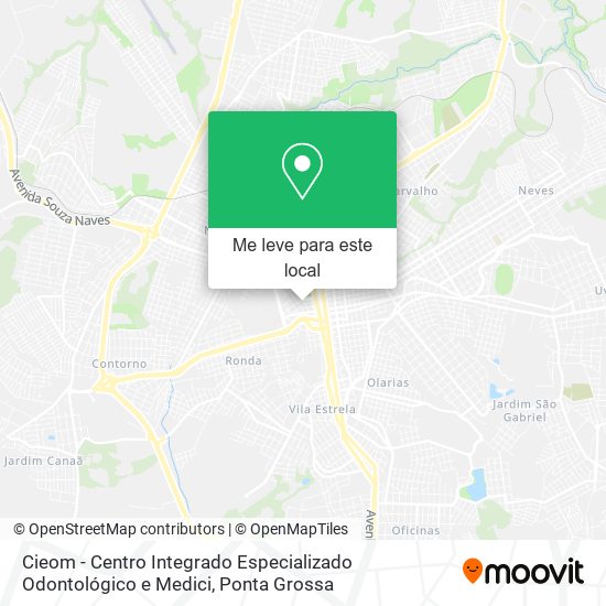 Cieom - Centro Integrado Especializado Odontológico e Medici mapa