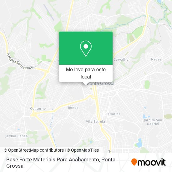 Base Forte Materiais Para Acabamento mapa