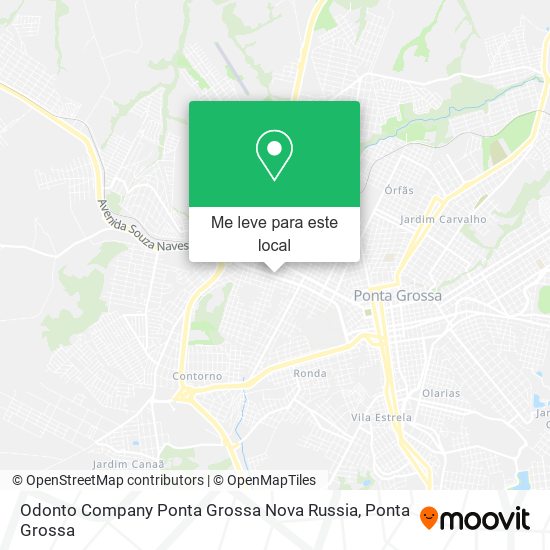 Odonto Company Ponta Grossa Nova Russia mapa
