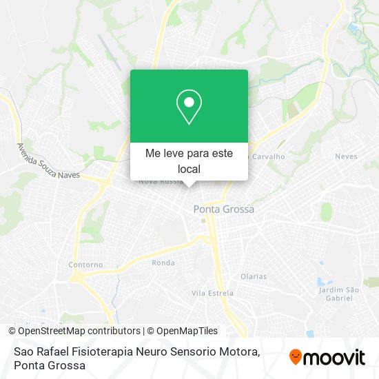 Sao Rafael Fisioterapia Neuro Sensorio Motora mapa