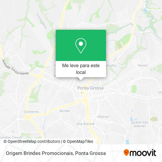 Origem Brindes Promocionais mapa