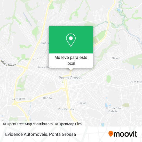 Evidence Automoveis mapa