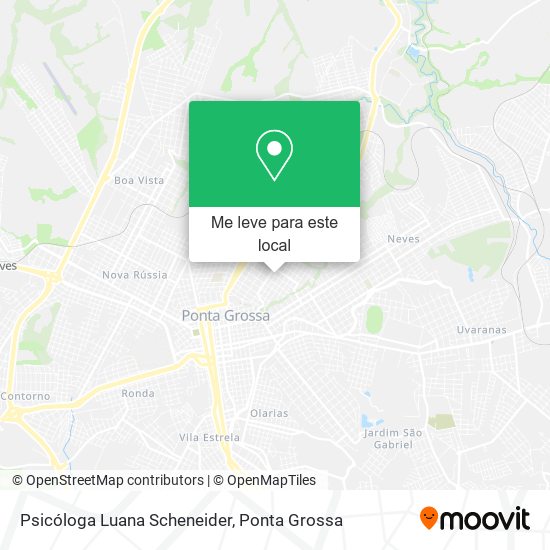 Psicóloga Luana Scheneider mapa