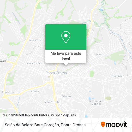 Salão de Beleza Bate Coração mapa