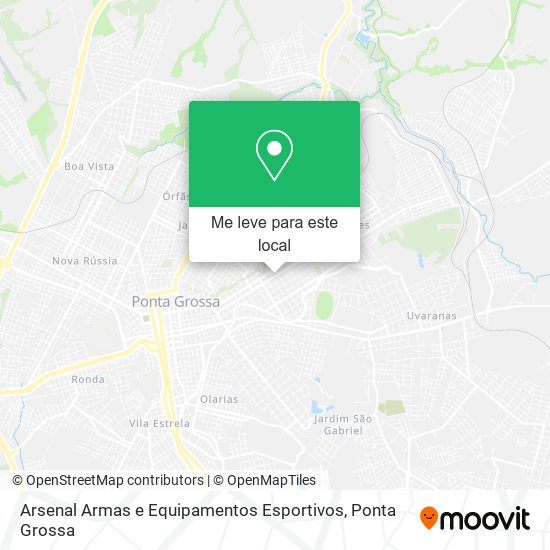 Arsenal Armas e Equipamentos Esportivos mapa