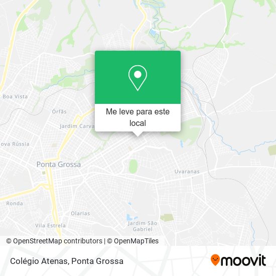 Colégio Atenas mapa