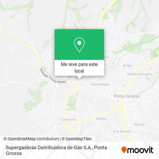 Supergasbrás Dsitribuidora de Gás S.A. mapa