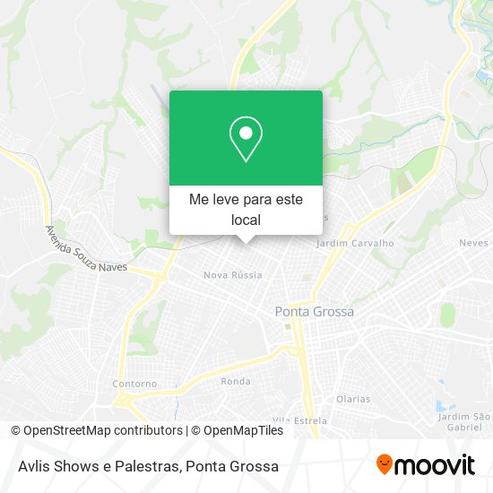 Avlis Shows e Palestras mapa