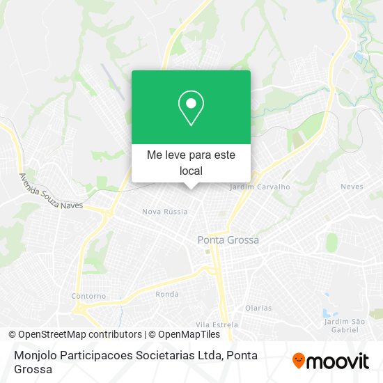 Monjolo Participacoes Societarias Ltda mapa