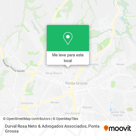 Durval Rosa Neto & Advogados Associados mapa